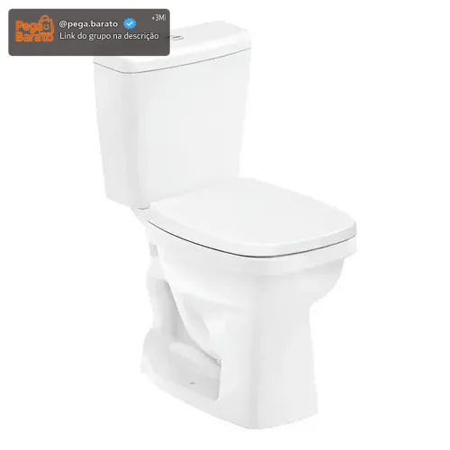 Kit Bacia Celite Com Caixa Acoplada Completo Like Branco