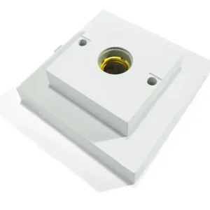 Kit 6 Plafon Quadrado Bocal Porcelana E-27 Plafonier Lustre - Imagem 11