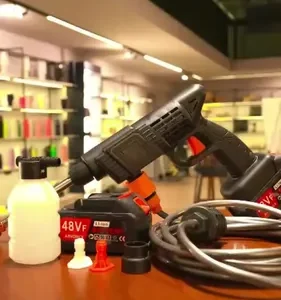 Lavadora Portátil Lava Jato De Alta Pressão 2 Baterias - Imagem 2
