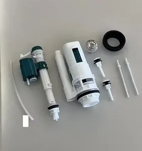 Kit Descarga Caixa Acoplada Reparo Completo Duplo Botão Mecanismo Universal Tipo Para Bacia Vaso Sanitário Louça Privada 3/6 Litros Superior Banheiro Casa Residencial Comercial Vmd Homecenter - Imagem 15