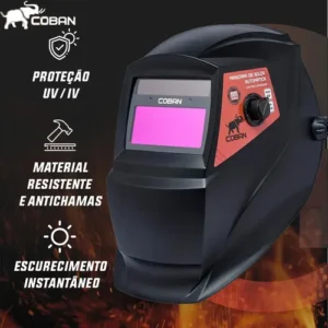Máscara De Solda Automática Eletrodo True Cor Com Bateria - Imagem 3