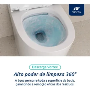 Vaso Sanitário Monobloco Caixa Acoplada Completo Privada C - Imagem 7