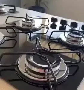 Fogão Cooktop Gás 4 Bocas Chamalar Ultra Chama Bivolt Preto - Imagem 2