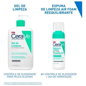 Gel de Limpeza Facial Pele Oleosa 3 Ceramidas e Niacinamida CeraVe 60g - Imagem 8