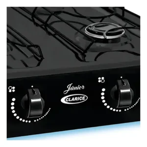 Fogão Portátil 4 Bocas Clarice Junior Preto GLP Acendimento Manual - Imagem 5