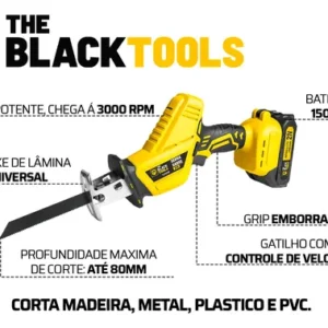 Serra Sabre Elétrica Portátil Profissional A Bateria 21v - Imagem 4