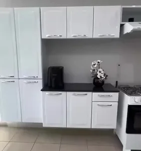 Cozinha Completa Itatiaia Aço Amanda Com Paneleiro Duplo Cor Preto - Imagem 2