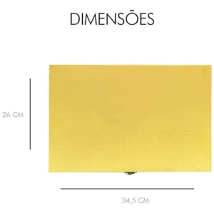 Kit Faqueiro Dourado Luxo Jogo Talheres Inox 24pçs + Maleta - Imagem 5