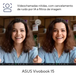 Notebook Asus Vivobook 15 X1504va Intel Core I5 1334u 8gb Ram 512gb Ssd Intel Iris Xe Windows 11 Home Tela 15,6 Fhd Silver - Nj1740w - Imagem 9