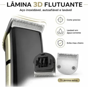 Aparador De Pelos Pritech Pr-705 A Prova D'áGua Maquina De Cortar Cabelo - Imagem 4