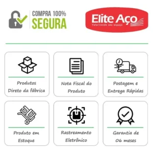 Estante 6 Prateleiras Aço Livros Quarto Cozinha Multiuso Fer - Imagem 3