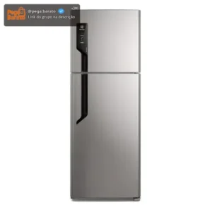 Geladeira Electrolux Frost Free com AutoSense 480L Efficient Duplex Inox Look TF71 Cor Prata - Imagem 1