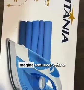 Ferro De Passar A Vapor Britânia Base Antiaderente Bfv07 Cor Azul - Imagem 2