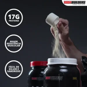 Kit Whey Protein 2kg Chocolate + Creatina + Bcaa + Coqueteleira - Bodybuilders - Imagem 4