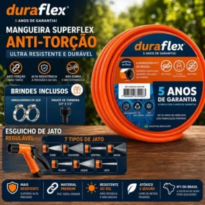 Mangueira 20metros Duraflex Silconada Reforçada Profissional - Imagem 5