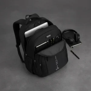 Mochila Grande Masculina Reforçada Notebook Preta Escolar - Imagem 5