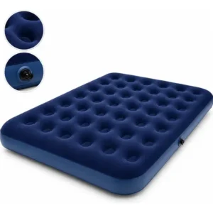 Colchão Inflável Casal Omega Azul 191x137x22cm Kit Reparo - Imagem 13