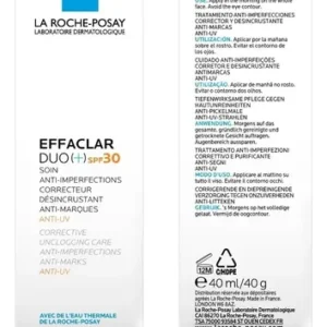La Roche-Posay Effaclar DUO+ Fps30 40ML Creme/Gel antiacne e antimarcas Para Dia e Todo tipo de pele - Imagem 6