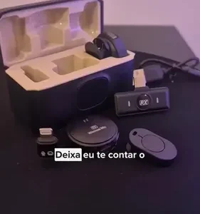 Microfone Lapela Mymotors Preto Sem Fio Tipo C - Imagem 9