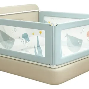 Grade Proteção Cama Bebê Ajustável Infantil Lateral Água150 Grade Proteção - Imagem 2