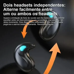 Jiditech Fones de Ouvido Invisible Fones de Ouvido Sem Fio Invisíveis para Dormir Bluetooth 5.3 Ultra Slim X55 de Baixo Consumo de Energia, Carregamento Rápido, Som Estéreo HiFi, Ideais para Dormir - Imagem 6