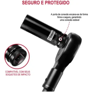 Jogo Soquetes De Impacto 1/2 Longos 35 Peças 8 A 32mm Dobevi - Imagem 6