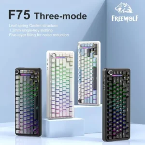 Teclado Mecânico F75 Sem Fio 75% Rgb - Imagem 9