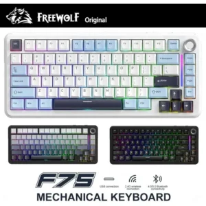 Teclado Mecânico F75 Sem Fio 75% Rgb - Imagem 5