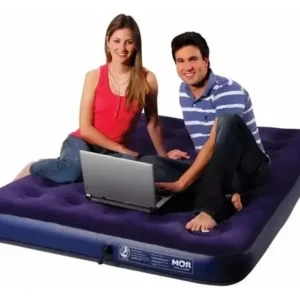 Colchão inflável Mor Colchão, inflavel Casal cor azul-turquesa hasta 160kg de 137cm x 191cm x 22cm - Imagem 6