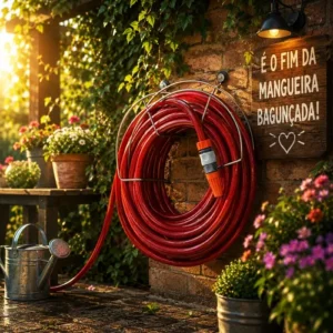 Suporte De Parede Para Mangueira De Jardim Enrolador Em Aço - Imagem 9