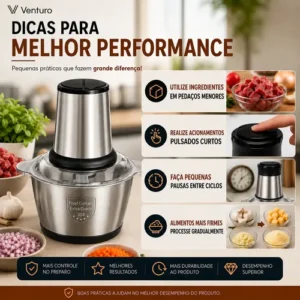 Multiprocessador Triturador Alimentos Elétrico Inox 2l 110v - Imagem 8