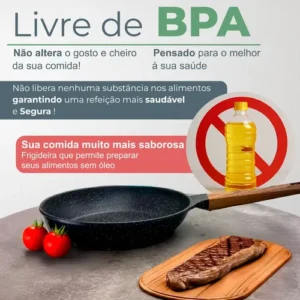 Panela Frigideira Cerâmica De Indução E Gás Compacta Profissional 24 Cm Linha Premium - Aero Home - Imagem 7