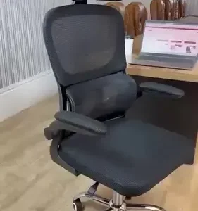 Cadeira Escritório Ergonômica Atlanta Preta Suporte Lombar - Imagem 2