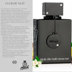 Perfume Club De Nuit Intense Da Armaf Edt 105ml Masculino - Imagem 4