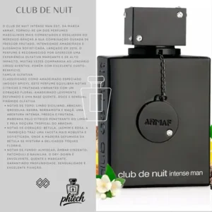 Perfume Club De Nuit Intense Da Armaf Edt 105ml Masculino - Imagem 4