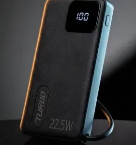 Power Bank 10000mAh Carregador Portátil Turbo 22,5W PD USB-C Carga Rápida 4 Portas Display Digital Bateria Externa Cabo Incluído Proteção Sobrecarga Universal Android iOS Brasiliana Tech - Imagem 2
