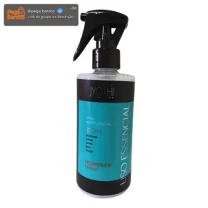 Protetor Térmico Capilar Spray Profissional Finalizador Leave-in Para Escova e Chapa Reconstrutor Antifrizz 250ml Multifuncional Pré Treino - Imagem 1