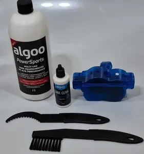 Kit Limpeza Bike Desengraxante 1l + Escovas + Óleo Algoo - Imagem 2