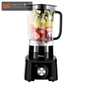 Liquidificador Philco 1200W 3L 12 Velocidades Preto PH900 - Imagem 1