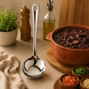 Conjunto 4 Peças Aço Inox Para Cozinha Kit Completo P Servir - Imagem 5