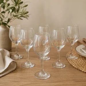 Jogo 6 Taças Vidro Vinho Tinto Agua Mesa Posta Premium - Imagem 7