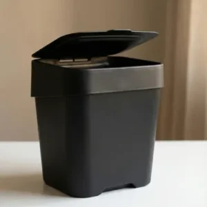 Kit Uz Pia Multiuso Escorredor, Lixeira E Saboneteira Preto - Imagem 2