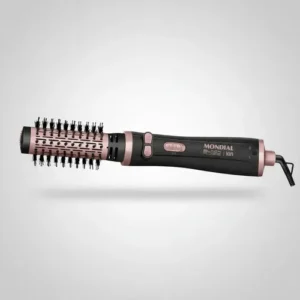 Escova Rotativa Mondial Ceramica Tourmaline Ion 3x1 Erb-01 Rosa 127/220v - Imagem 8