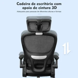 Cadeira Escritório Ergonômica Giratória com Apoio Lombar da Python Fly - Imagem 7