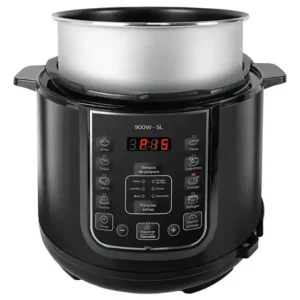 Panela de Pressão Elétrica 5 Litros Aço Inox Preto Multifuncional Kian Ppe 101 - Imagem 6