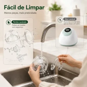 Bomba Tira Leite Elétrica OLANENEM, Portátil e Sem Fio, Para Mães de 0 a 6 Meses - Imagem 9