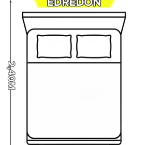 Edredom Queen 2.20m x 2.40m Azul marinho 400 Fios Toque de Algodão - Imagem 7