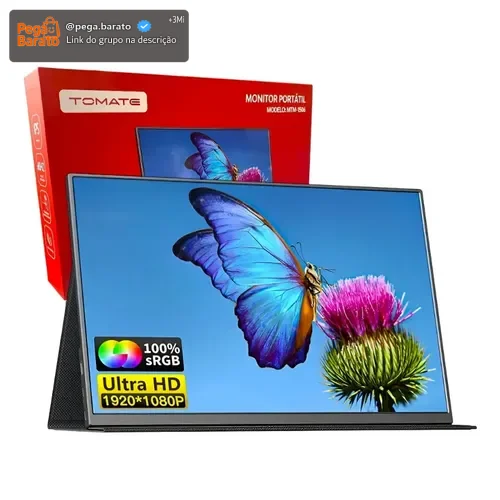 Monitor Portátil 15,6" Tomate MTM-1506 Full HD IPS Ultra Slim USB-C/HDMI.