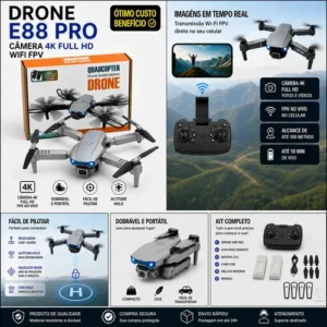 Drone Pro Full Hd Dobrável Wi-fi Câmera Completo 2 Baterias - Imagem 6