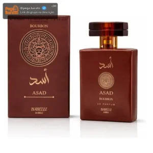 Perfume Arábe Asad Bourbon 100ml - Marca Isabelle La Belle | Fixação Intensa, Notas Amadeiradas Marcantes E Elegância Masculina - Imagem 1